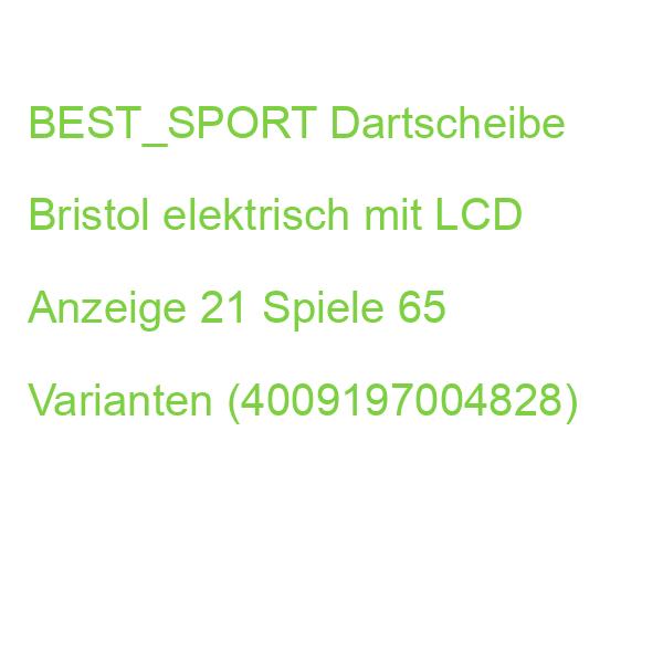 BEST_SPORT Dartscheibe Bristol elektrisch mit LCD Anzeige 21 Spiele 65 Varianten (4009197004828)