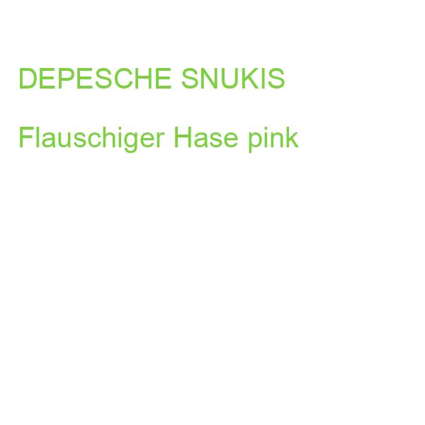 DEPESCHE SNUKIS Flauschiger Hase pink