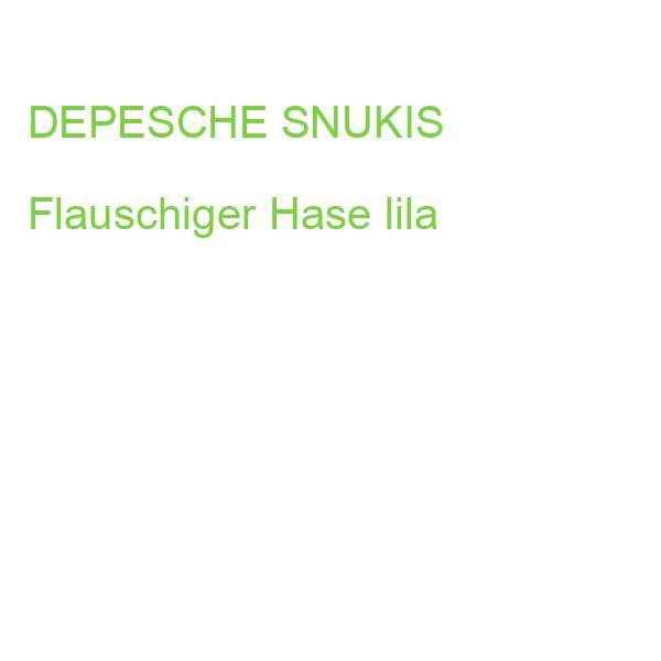 DEPESCHE SNUKIS Flauschiger Hase lila