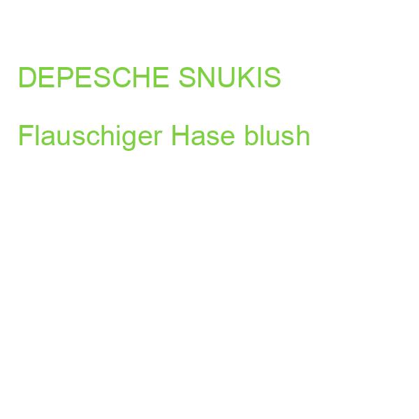 DEPESCHE SNUKIS Flauschiger Hase blush
