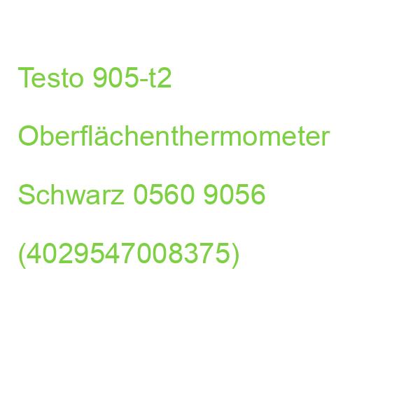 Testo 905-t2 Oberflächenthermometer Schwarz 0560 9056 (4029547008375)