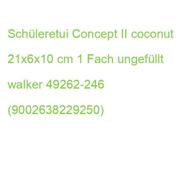 Schüleretui Concept II coconut 21x6x10 cm 1 Fach ungefüllt walker 49262-246 (9002638229250)