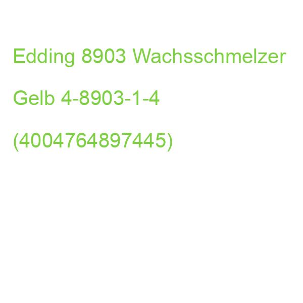 Edding 8903 Wachsschmelzer Gelb 4-8903-1-4 (4004764897445)