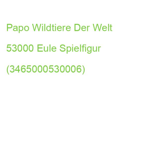 Papo Wildtiere Der Welt 53000 Eule Spielfigur (3465000530006)