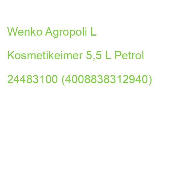 Wenko Agropoli L Kosmetikeimer 5,5 L Petrol 24483100 (4008838312940)