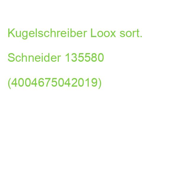 Druckkugelschreiber Loox M blau (dokumentenecht) sortiert SCHNEIDER 135580 (4004675042019)