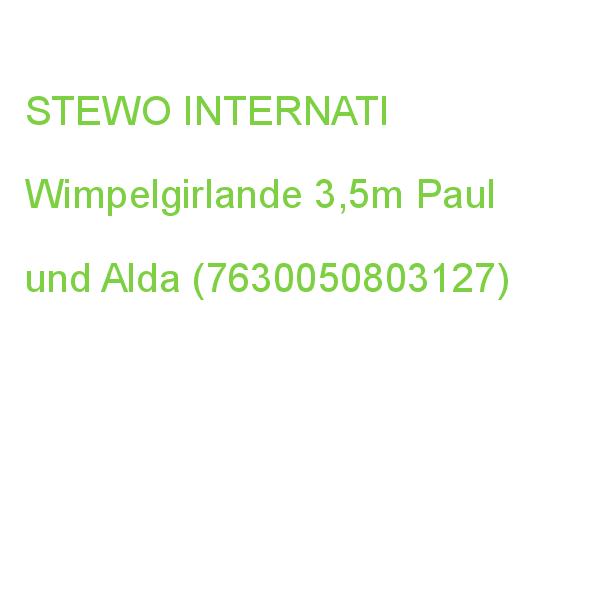 BAIER STEWO Wimpelgirlande Paul und Alda mehrfarbig 3,5m (7630050803127)