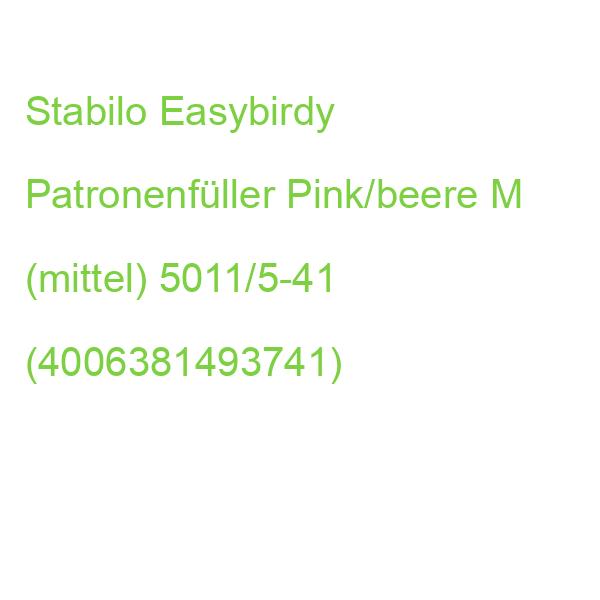 Stabilo Easybirdy Patronenfüller Pink/beere M (mittel) 5011/5-41 (4006381493741)