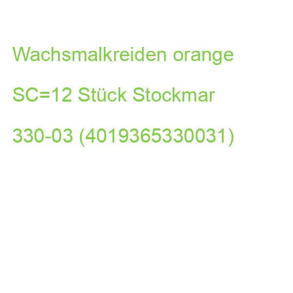 Wachsmalstifte orange 12 Stifte STOCKMAR 330-03 (4019365330031)