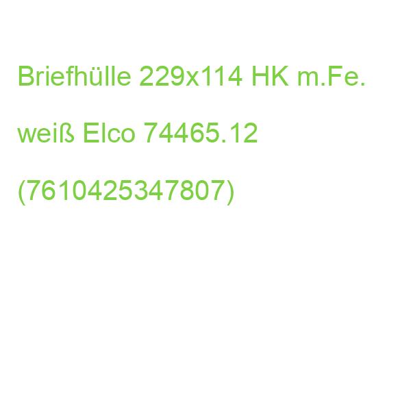 Briefumschlag Office C5 6, hochweiß haftklebend mit Fenster 80 g qm 25 Stück ELCO 74465.12 (7610425347807)