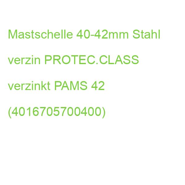 Mastschelle 40-42mm Stahl verzin PROTEC.CLASS verzinkt PAMS 42 (4016705700400)