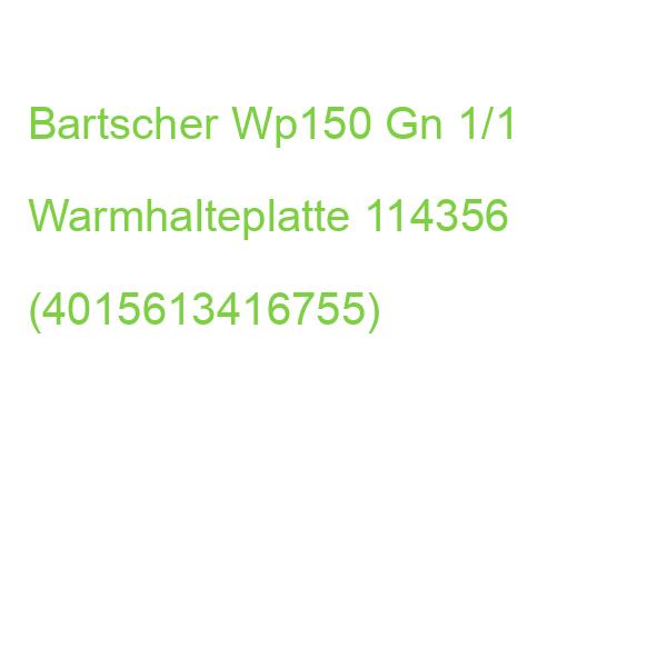 Bartscher Wp150 Gn 1/1 Warmhalteplatte 114356 (4015613416755)
