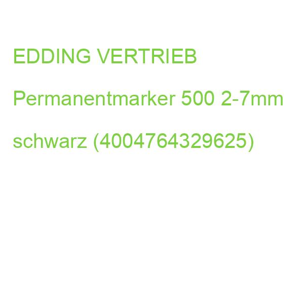 edding Permanentmarker 500 schwarz 2-7mm