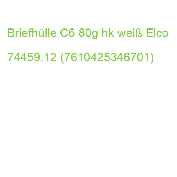 Briefumschlag Office C6, hochweiß haftklebung Idr 80 g qm 25 Stück ELCO 74459.12 (7610425346701)