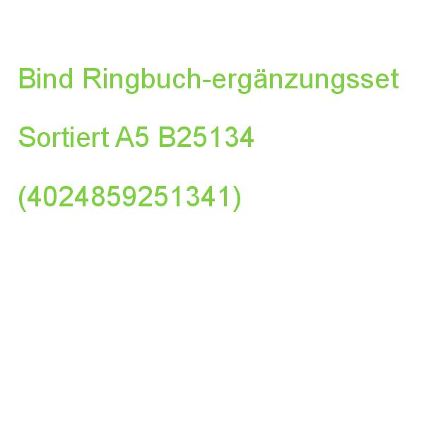 Bind Ringbuch-ergänzungsset Manager Plus Sortiert A5 B25134 (4024859251341)