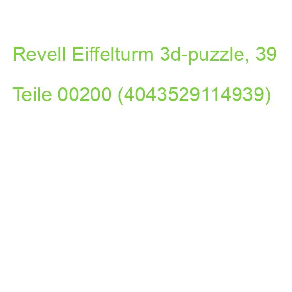 Revell Eiffelturm 3d-puzzle, 39 Teile 00200 (4043529114939)
