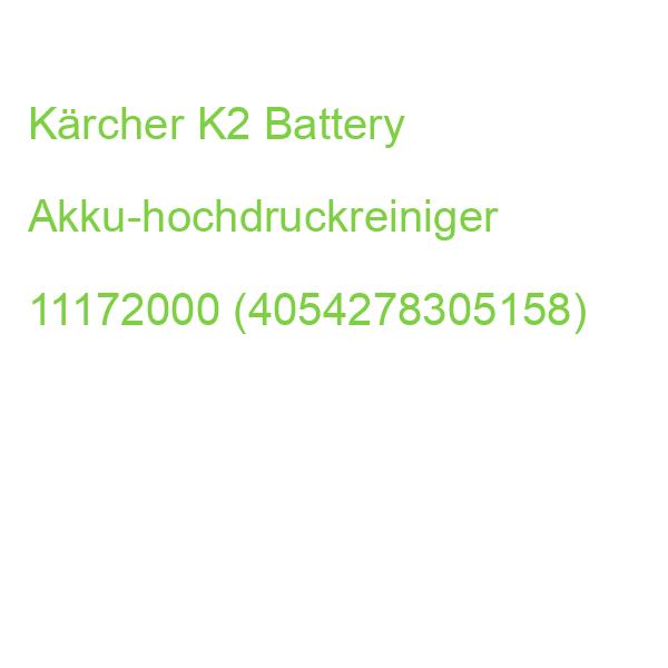Kärcher K2 Battery Akku-hochdruckreiniger 36,0 V 11172000 (4054278305158)