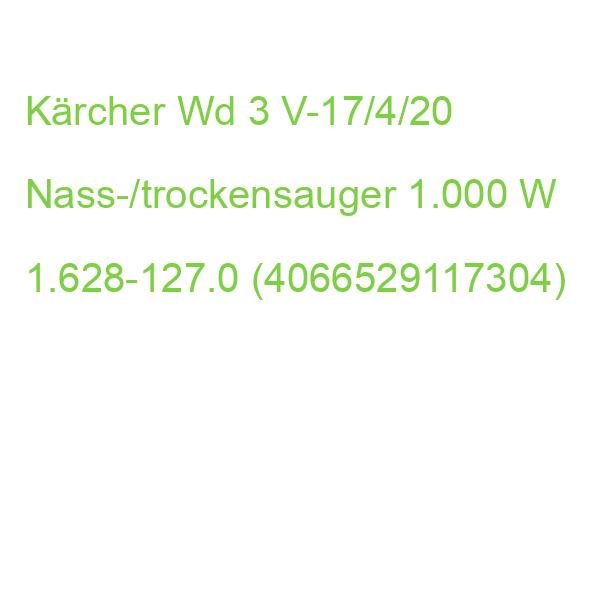 Kärcher Wd 3 V-17/4/20 Nass-/trockensauger 1.000 W 1.628-127.0 (4066529117304)