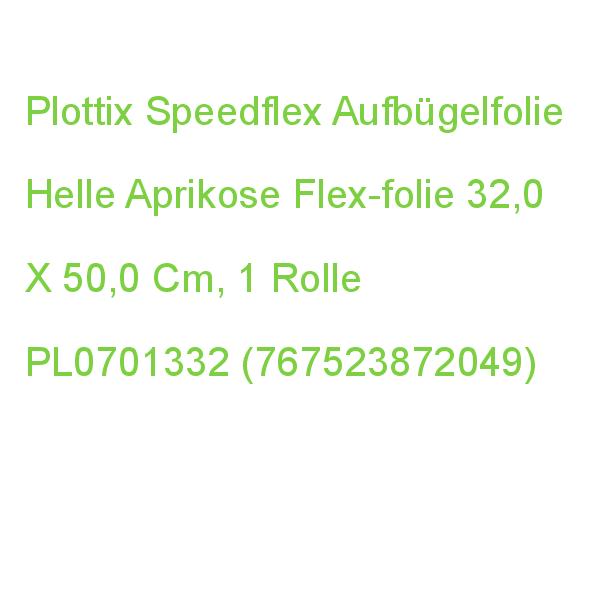 Plottix Speedflex Aufbügelfolie Orange Flex-folie 32,0 X 50,0 Cm, 1 Rolle PL0701332 (0767523872049)