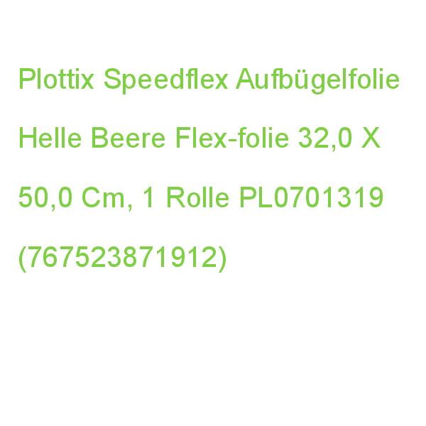 Plottix Speedflex Aufbügelfolie Violett Flex-folie 32,0 X 50,0 Cm, 1 Rolle PL0701319 (0767523871912)