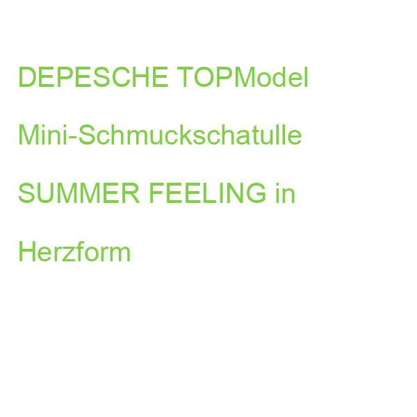DEPESCHE TOPModel Mini-Schmuckschatulle SUMMER FEELING in Herzform