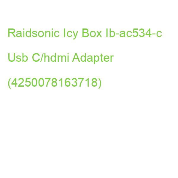 Raidsonic Icy Box Ib-ac534-c Usb C/hdmi Adapter (4250078163718)