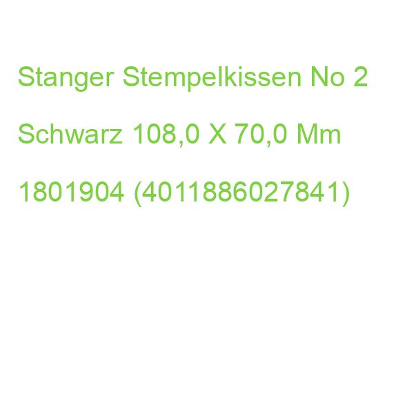 Stanger Stempelkissen No 2 Schwarz 108,0 X 70,0 Mm 1801904 (4011886027841)