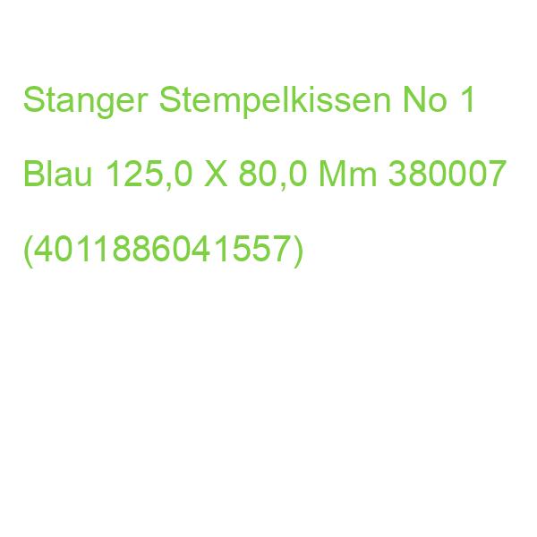 Stanger Stempelkissen No 1 Blau 125,0 X 80,0 Mm 380007 (4011886041557)