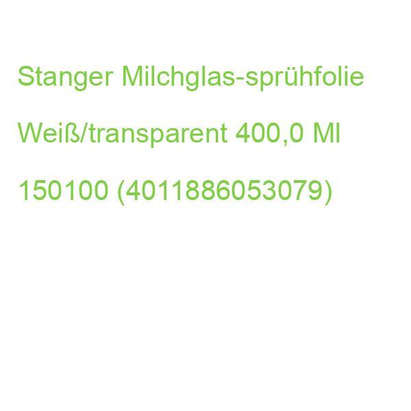 Stanger Milchglas-sprühfolie Weiß/transparent 400,0 Ml 150100 (4011886053079)