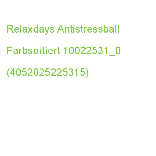 Relaxdays Antistressball Farbsortiert,  6,0 Cm, 1 St. 10022531_0 (4052025225315)