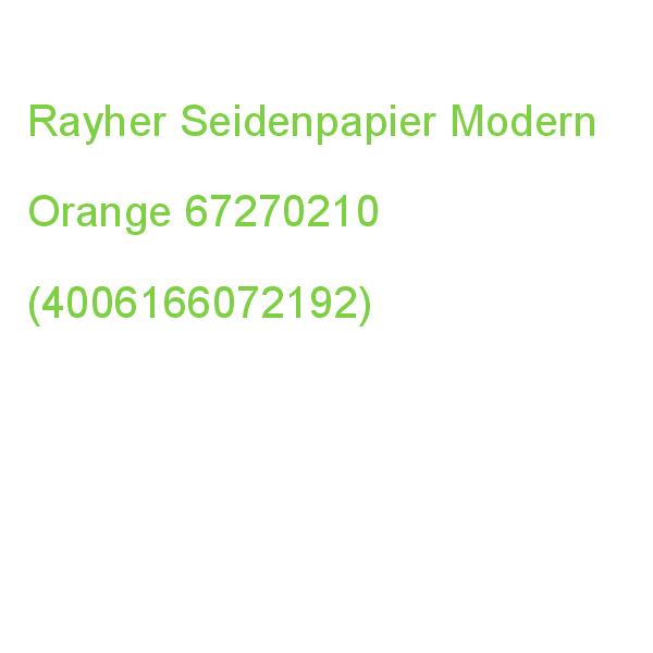 Rayher Seidenpapier Modern Orange, 50,0 X 75,0 Cm 67270210 (4006166072192)