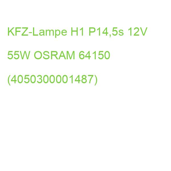KFZ-Lampe H1 P14,5s 12V 55W OSRAM 64150 (4050300001487)
