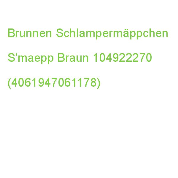 Brunnen Schlampermäppchen S'maepp Braun, 22,0 X 8,0 Cm 104922270 (4061947061178)