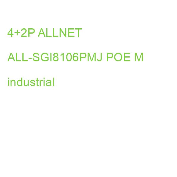 4+2P ALLNET ALL-SGI8106PMJ POE M industrial