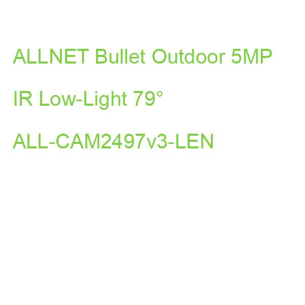 ALLNET Bullet Outdoor 5MP IR Low-Light 79° ALL-CAM2497v3-LEN