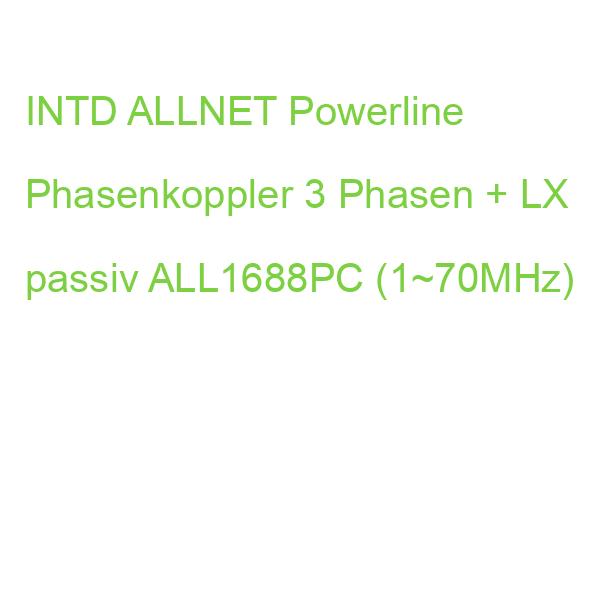 INTD ALLNET Powerline Phasenkoppler 3 Phasen + LX passiv ALL1688PC (1~70MHz)