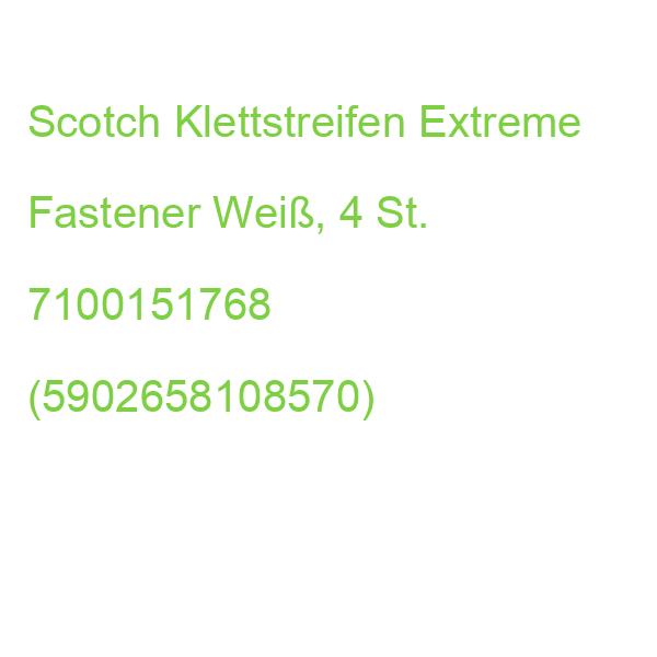 Scotch Klettstreifen Extreme Fastener Weiß, 4 St. 7100151768 (5902658108570)