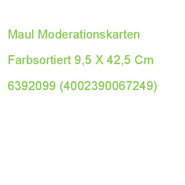 Maul Moderationskarten Farbsortiert 9,5 X 42,5 Cm, 50 St. 6392099 (4002390067249)