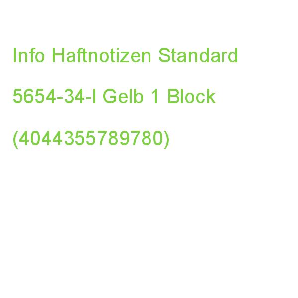 Info Haftnotizen 5654-34-l Gelb, 1 Block (4044355789780)