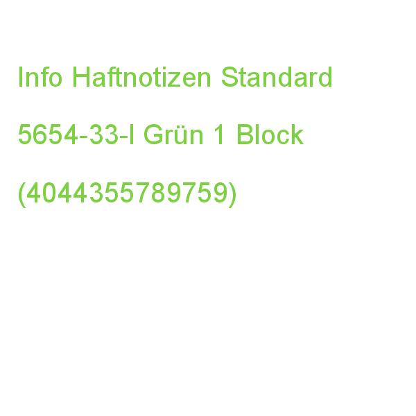 Info Haftnotizen 5654-33-l Grün, 1 Block (4044355789759)
