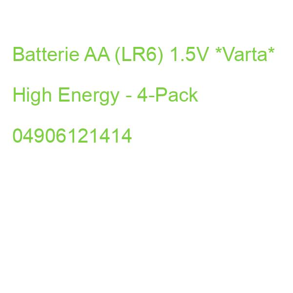 Batterie AA (LR6) 1.5V *Varta* High Energy - 4-Pack 04906121414