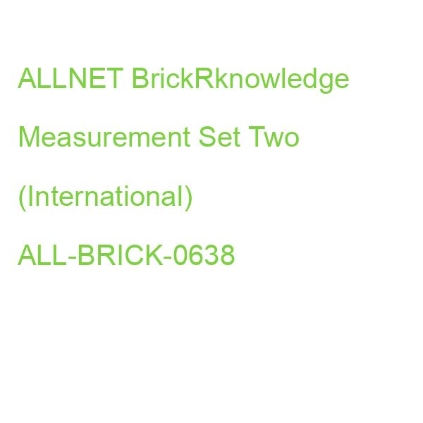 ALLNET BrickRknowledge Measurement Set Two (International) ALL-BRICK-0638