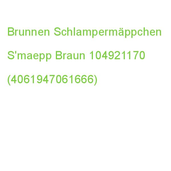 Brunnen Schlampermäppchen S'maepp Braun, 20,0 X 4,5 Cm 104921170 (4061947061666)