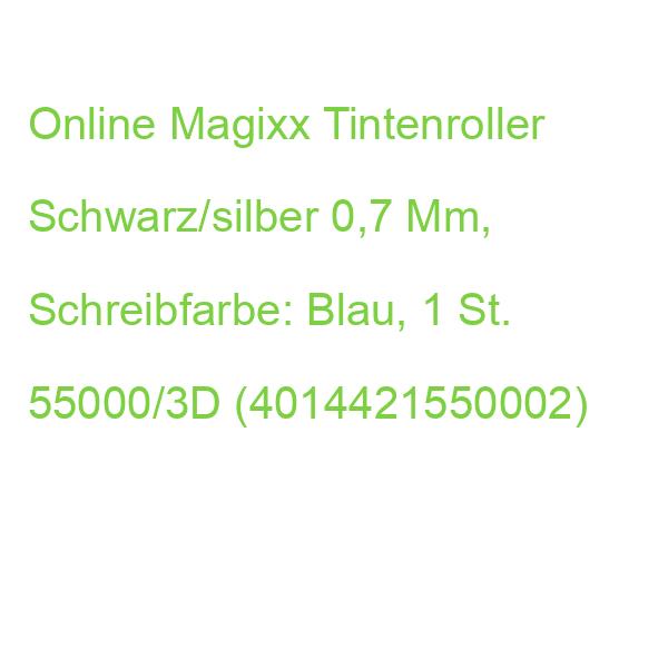 Online Magixx Tintenroller Schwarz/silber 0,7 Mm, Schreibfarbe: Blau, 1 St. 55000/3D (4014421550002)
