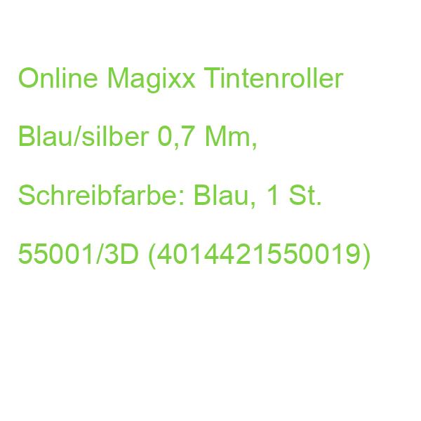 Online Magixx Tintenroller Blau/silber 0,7 Mm, Schreibfarbe: Blau, 1 St. 55001/3D (4014421550019)