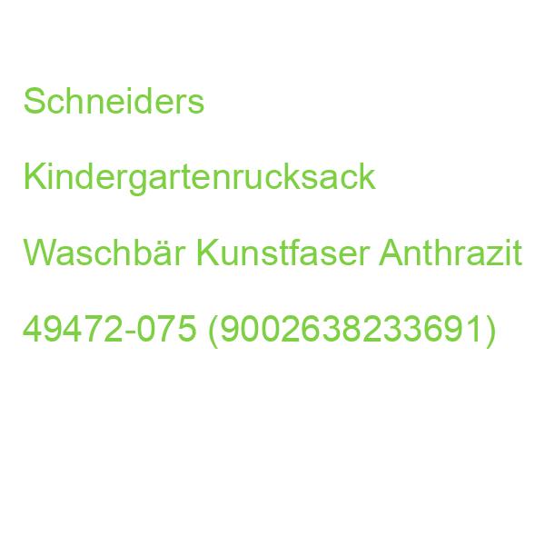 Schneiders Kindergartenrucksack Waschbär Kunstfaser Anthrazit 49472-075 (9002638233691)