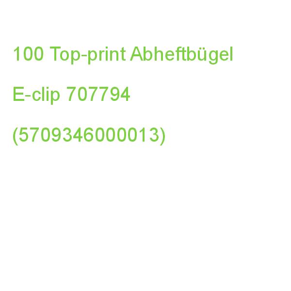 100 Top-print Abheftbügel E-clip 707794 (5709346000013)