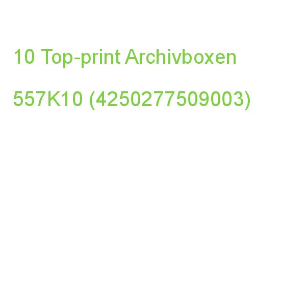 10 Top-print Archivboxen Braun 24,4 X 32,1 X 12,5 Cm 557K10 (4250277509003)