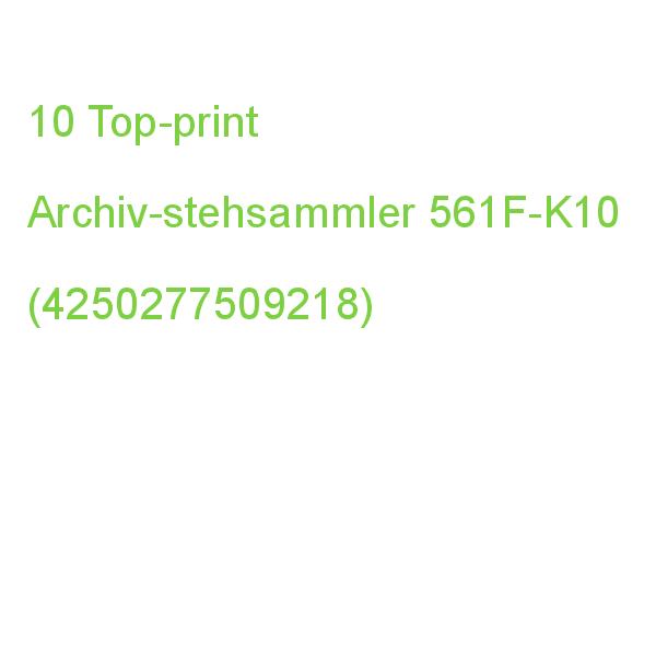 10 Top-print Archiv-stehsammler Braun 561F-K10 (4250277509218)