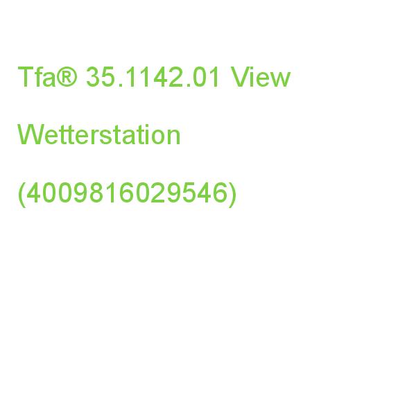 Tfa View 35.1142.01 Wetterstation Schwarz (4009816029546)